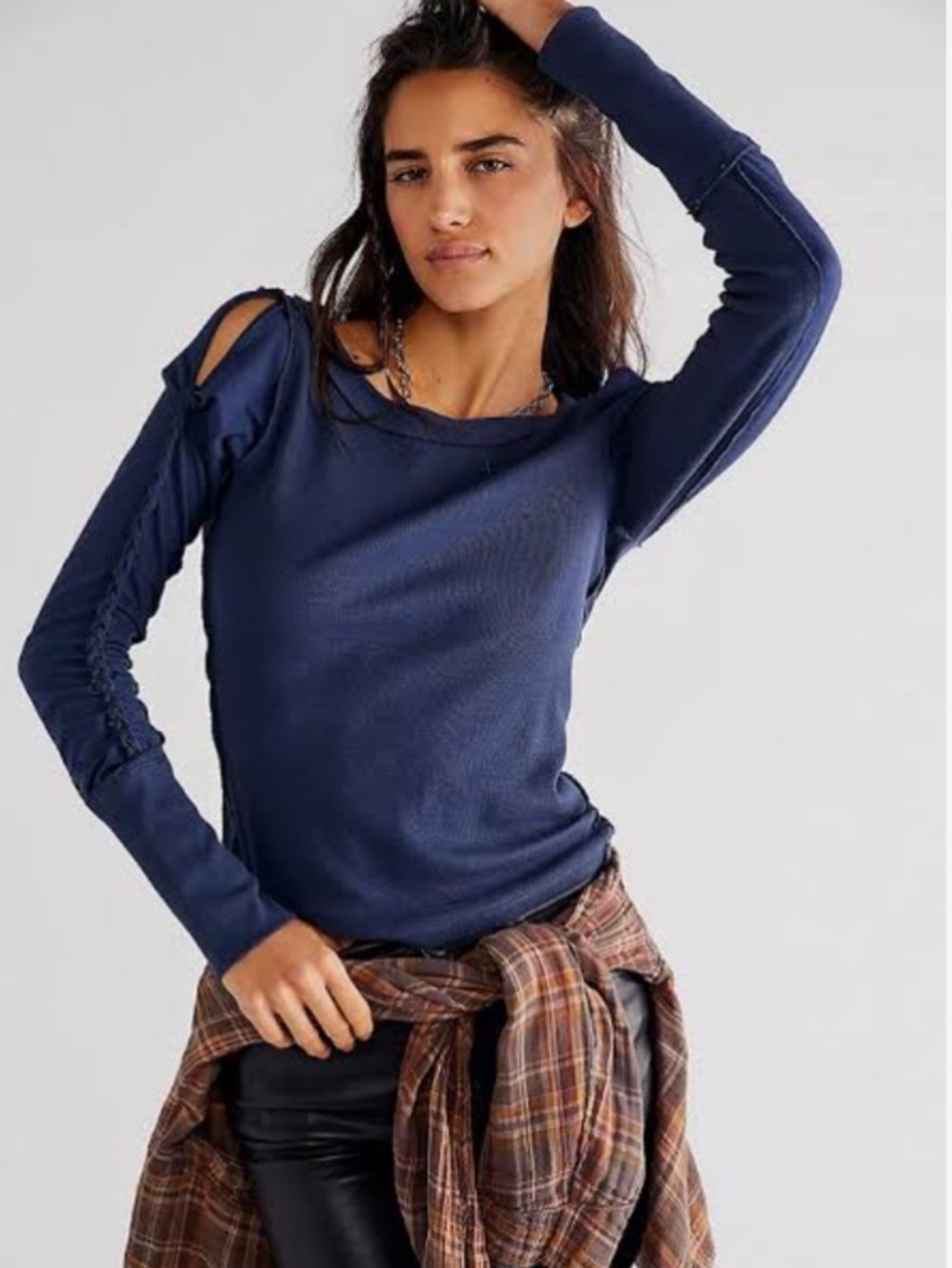 Free People We The Free Daisy Chain Cuff Blouse Top NWOT